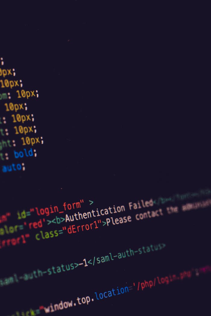 our-journey-01 Close-up of programming code on a dark screen, highlighting software development concepts.